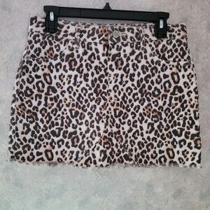 Justice Girls Lepard Print Skirt